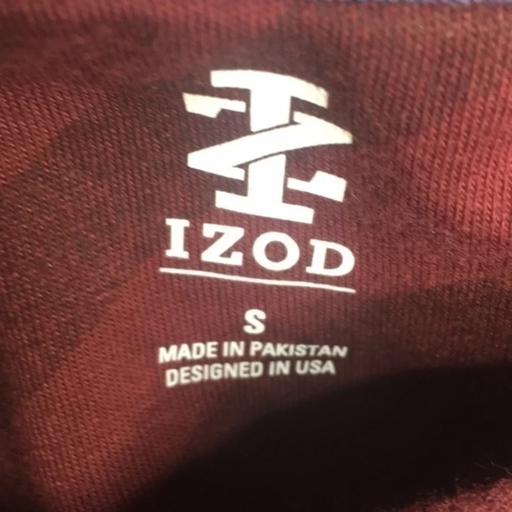 IZOD maroon varsity fleece crewneck pullover
